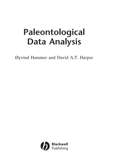 Cover image for book Paleontological Data Analysis