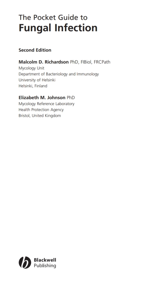 Cover image for book Pocket Guide to Fungal Infection