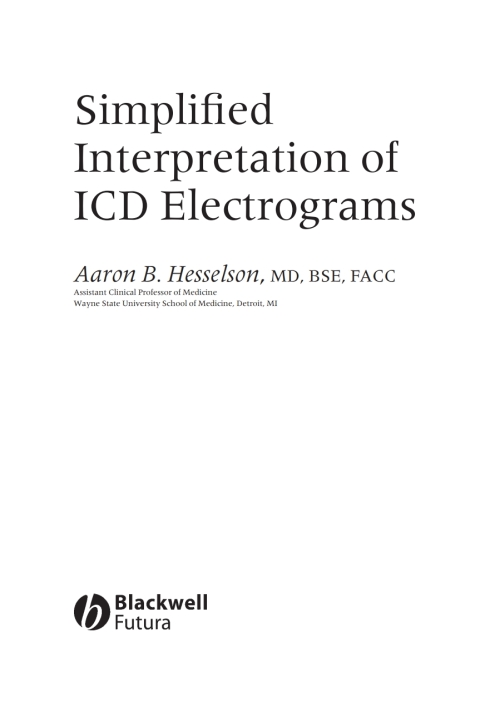 Cover image for book Simplified Interpretation of ICD Electrograms