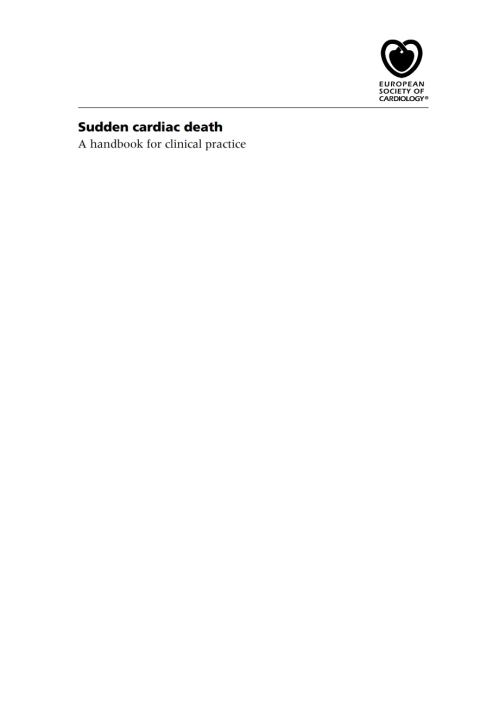 Cover image for book Sudden Cardiac Death: A Handbook for Clinical Practice