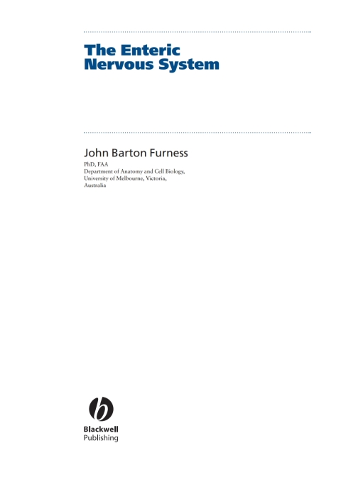 Cover image for book The Enteric Nervous System