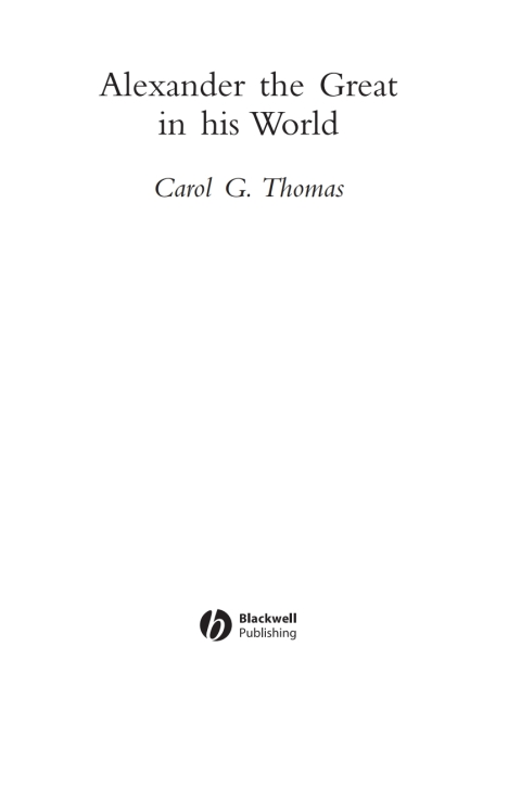 Alexander the Great in His World 