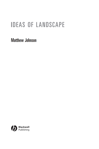 Ideas of Landscape