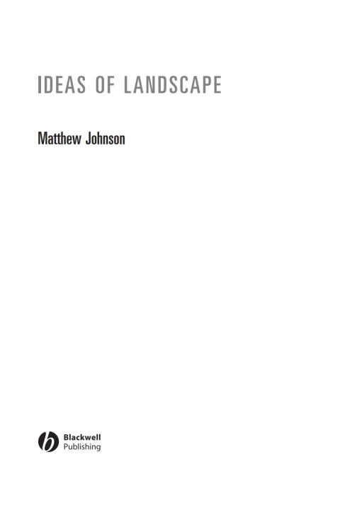 Cover image for book Ideas of Landscape