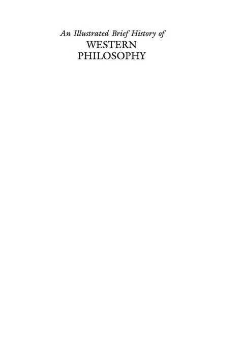 Cover image for book An Illustrated Brief History of Western Philosophy