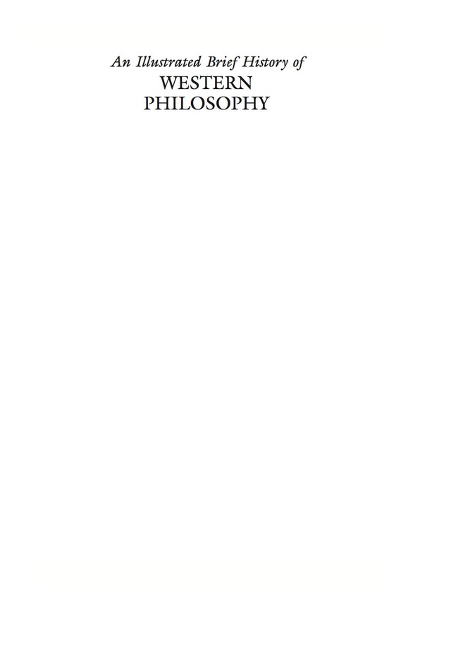 Illustrated Brief History of Western Philosophy