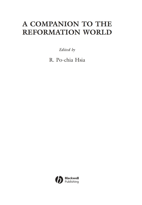 Cover image for book A Companion to the Reformation World