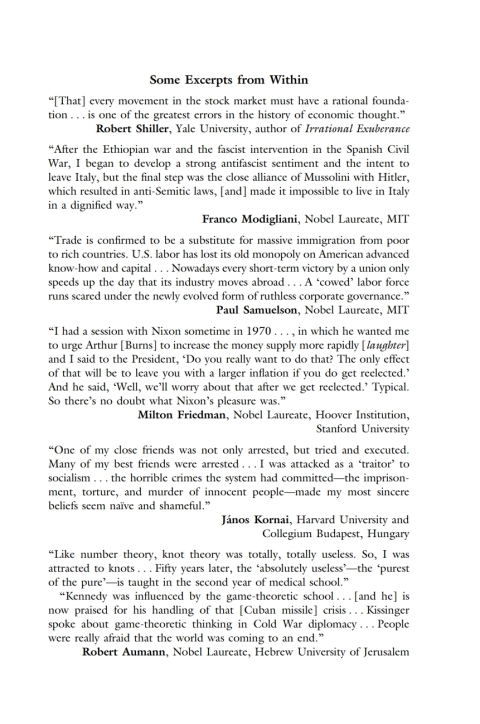 Inside the Economist's Mind: Conversations with Eminent Economists 