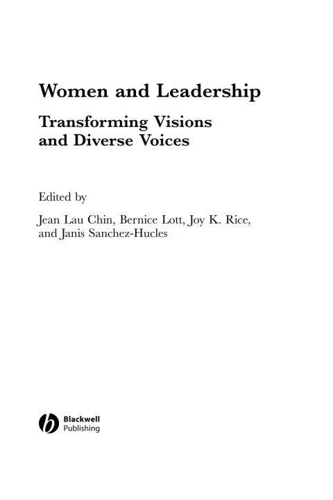 Cover image for book Women and Leadership