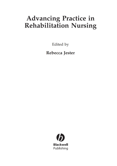 Cover image for book Advancing Practice in Rehabilitation Nursing