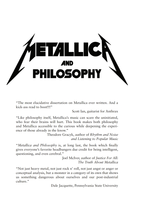 Cover image for book Metallica and Philosophy