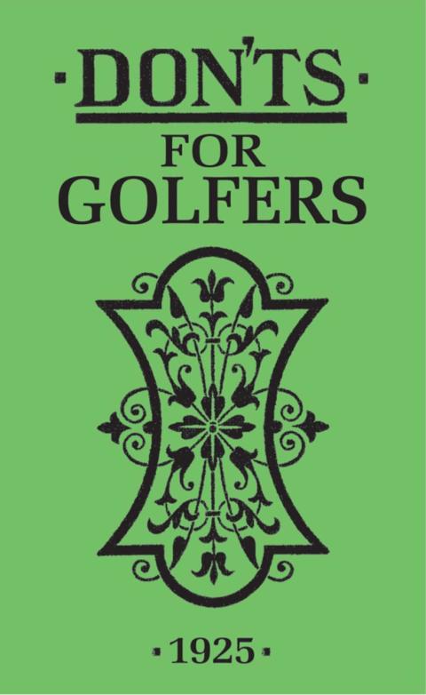 Cover image for book Don'ts for Golfers