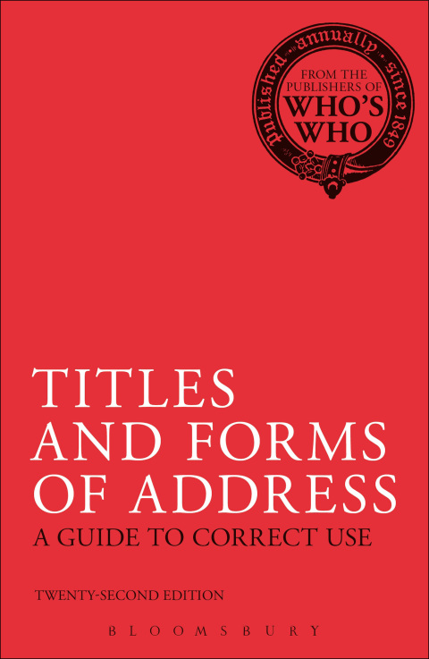 Cover image for book Titles and Forms of Address