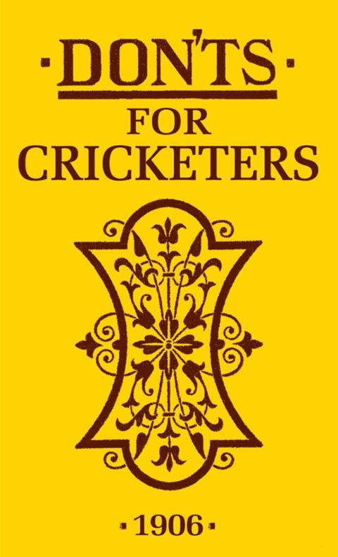 Cover image for book Don'ts for Cricketers