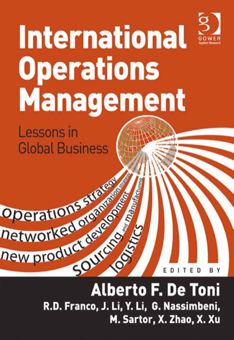 Cover image for book International Operations Management: Lessons in Global Business