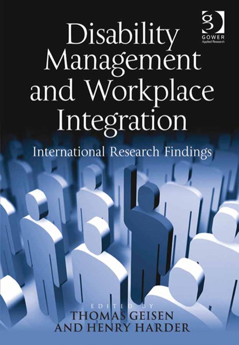 Cover image for book Disability Management and Workplace Integration: International Research Findings