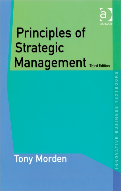 Cover image for book Principles of Strategic Management