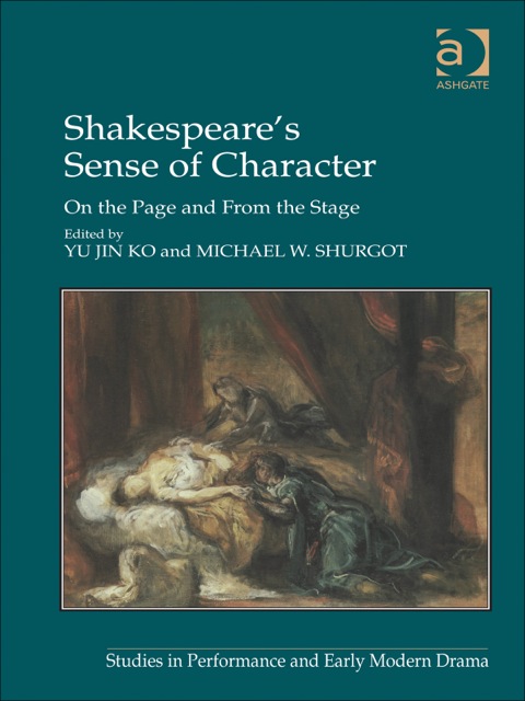 Cover image for book Shakespeare's Sense of Character: On the Page and From the Stage
