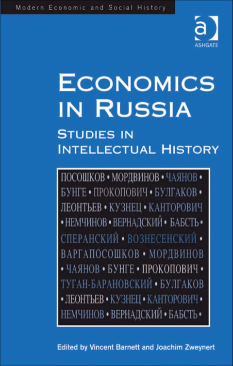 Cover image for book Economics in Russia: Studies in Intellectual History