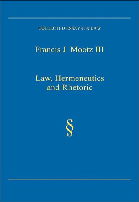 Cover image for book Law, Hermeneutics and Rhetoric