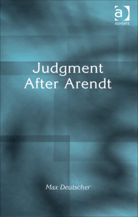 Cover image for book Judgment After Arendt