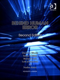 Cover image: Behind Human Error 2nd edition 9780754678335