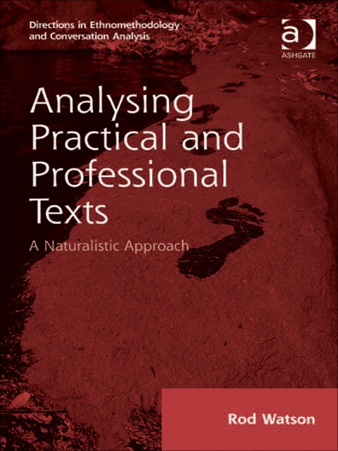 Cover image for book Analysing Practical and Professional Texts: A Naturalistic Approach