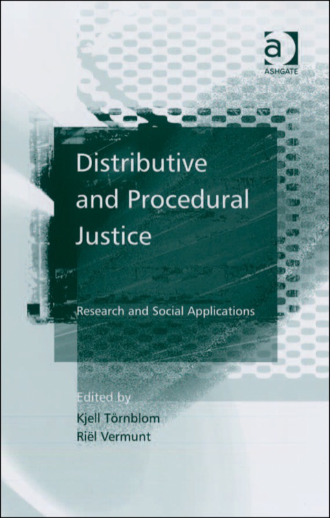 Cover image for book Distributive and Procedural Justice: Research and Social Applications