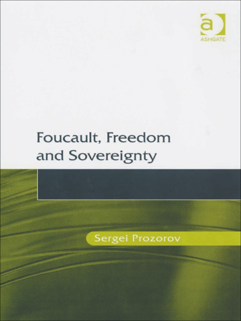 Cover image for book Foucault, Freedom and Sovereignty