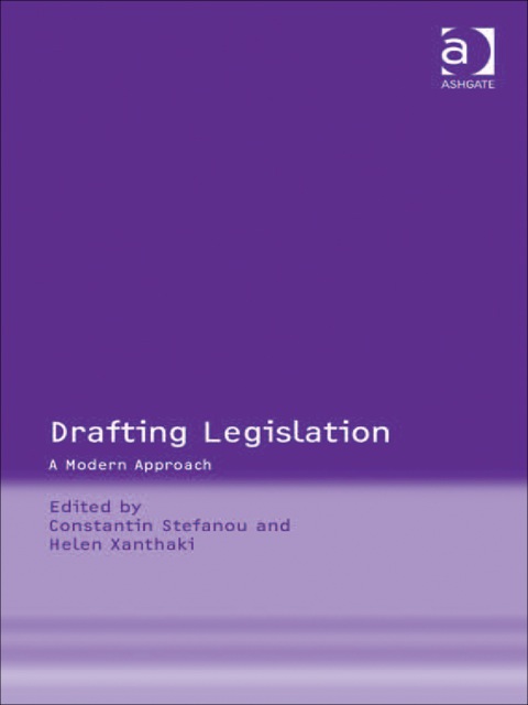 Cover image for book Drafting Legislation: A Modern Approach