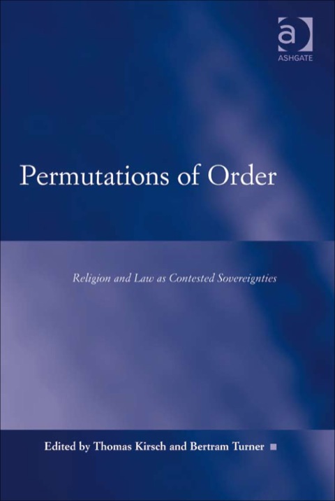 Cover image for book Permutations of Order: Religion and Law as Contested Sovereignties