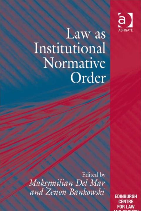 Cover image for book Law as Institutional Normative Order