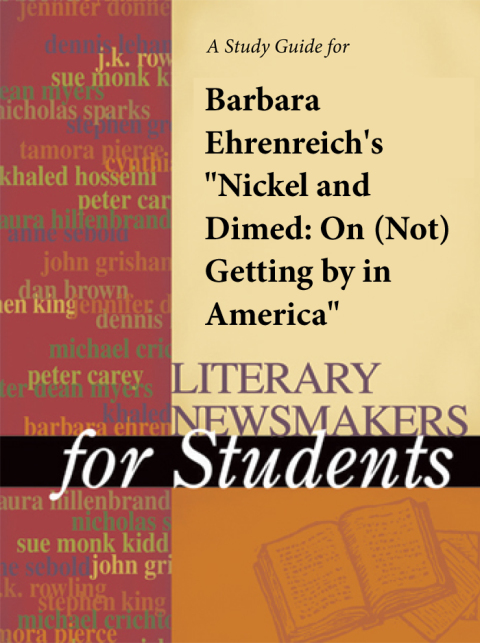 Cover image for book A Study Guide for Barbara Ehrenreich's "Nickel and Dimed: On (Not) Getting By in America