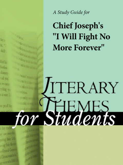 Cover image for book A Study Guide for Chief Joseph's "I Will Fight No More Forever"