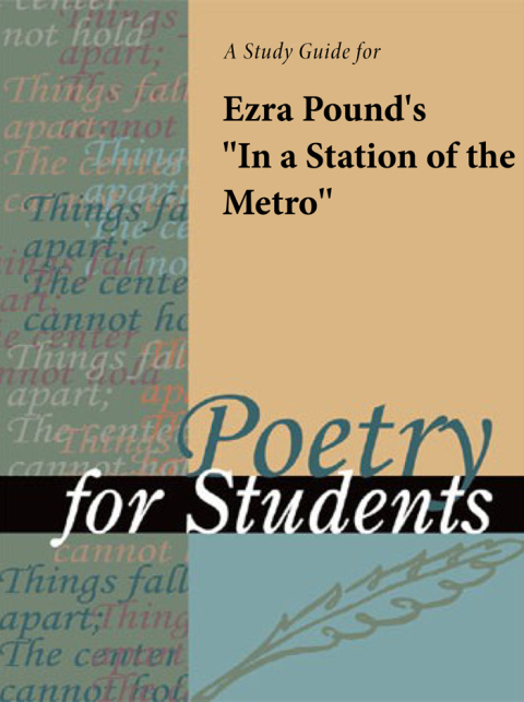 Cover image for book A study guide for Ezra Pound's "In a Station of the Metro"