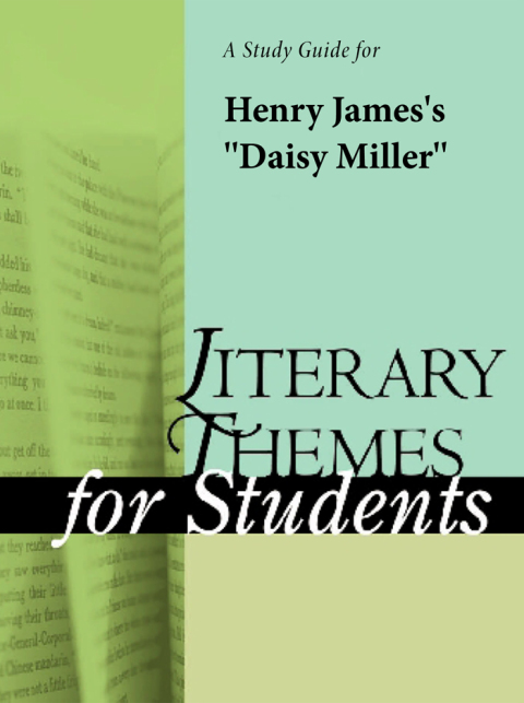 Cover image for book A Study Guide for Henry James's "Daisy Miller"