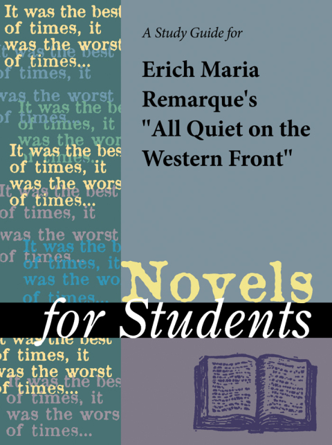 Cover image for book A Study Guide for Erich Maria Remarque's All Quiet on the Western Front
