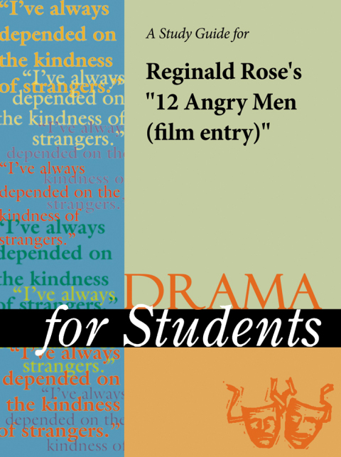 Cover image for book A Study Guide for Reginald Rose's "12 Angry Men (Film entry)"