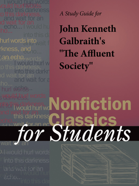 Cover image for book A Study Guide for John Kenneth Galbraith's "The Affluent Society"