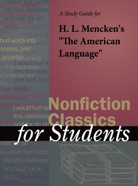 Cover image for book A Study Guide for H. L. Mencken's "The American Language"