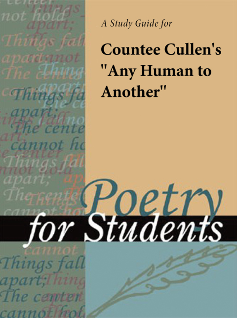 Cover image for book A Study Guide for Countee Cullen's "Any Human to Another"