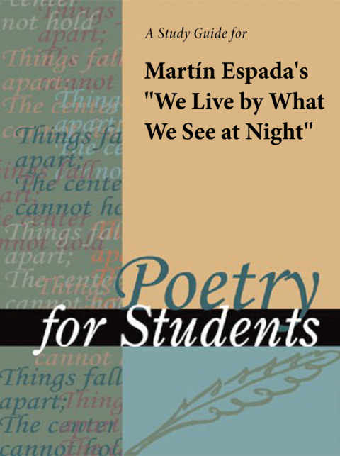 Cover image for book A Study Guide for Martin Espada's "We Live by What We See at Night"