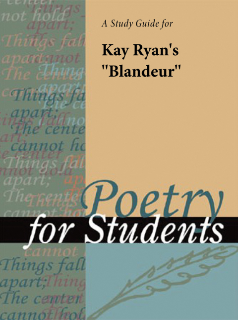 Cover image for book A Study Guide for Kay Ryan's "Blandeur"