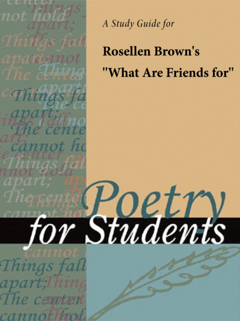 Cover image for book A Study Guide for Rosellen Brown's "What Are Friends For"