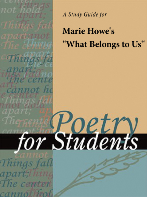 Cover image for book A Study Guide for Marie Howe's "What Belongs to Us"