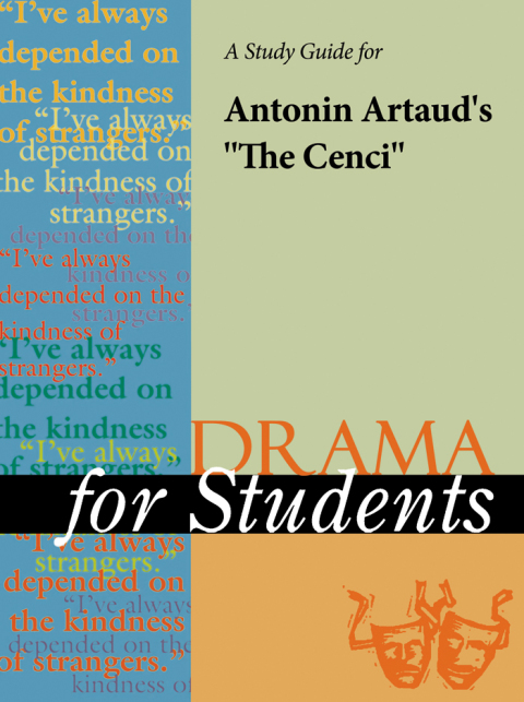 Cover image for book A Study Guide for Antonin Artaud's "The Cenci"