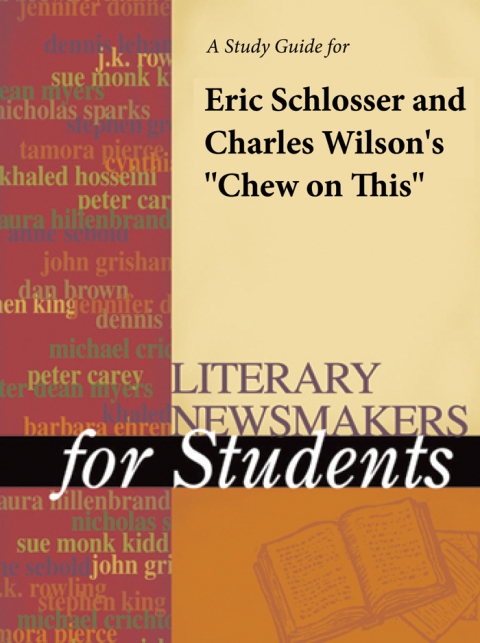 Cover image for book A Study Guide for Eric Schlosser's "Chew on This"