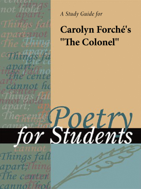 Cover image for book A Study Guide for Carolyn Forche's "The Colonel"