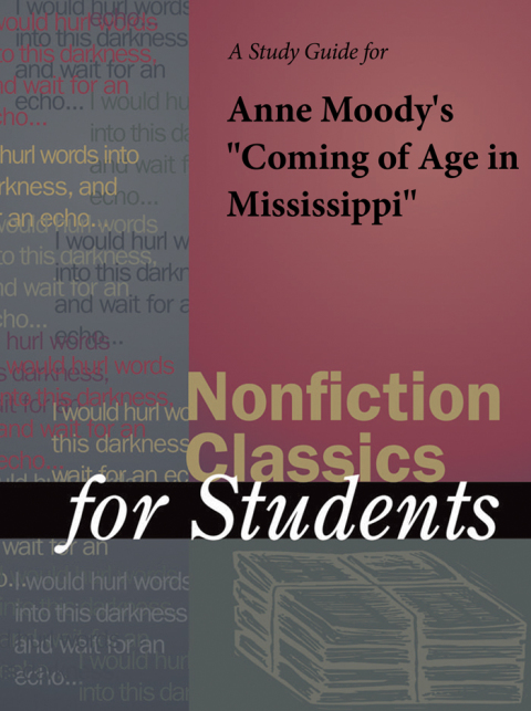 Cover image for book A Study Guide for Anne Moody's "Coming of Age in Mississippi"