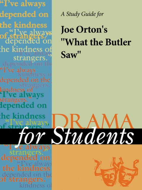Cover image for book A Study Guide for Joe Orton's "What the Butler Saw"